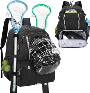 DSLEAF Lacrosse Backpack With Stick Holder