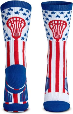 ChalkTalkSPORTS Lacrosse Crew Socks - Lax Patriot