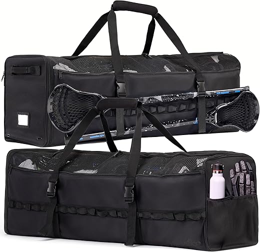 Athletico Lacrosse Duffle Bag (Black)