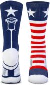 ChalkTalkSPORTS Lacrosse Performance Crew Socks – Patriot II