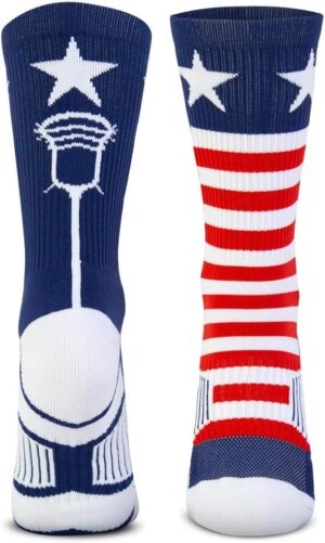ChalkTalkSPORTS Lacrosse Performance Crew Socks - Patriot II