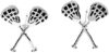 Sportybella Lacrosse Stick Dangle Earrings Gift