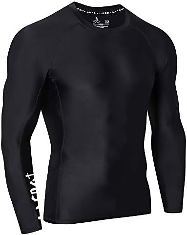 LAFROI Men's Long Sleeve UPF 50+ Compression Rash Guard-CLYYB - Image 3