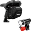 BV Large Bike Saddle Bag & Light Set