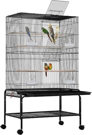 Yaheetech Large Bird Cage With Rolling Stand