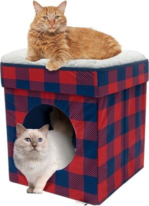Kitty City Large Cat Bed, Stackable Cube, CM-10168