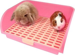 Hamiledyi Large Rabbit Litter Box Corner Potty