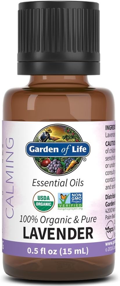 Garden of Life Lavender Essential Oil, 0.5 fl oz, USDA Organic