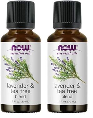 NOW Foods Lavender & Tea Tree Oil Blend, Aromatherapy, 1-Ounce Pack