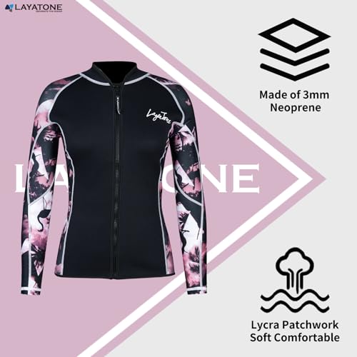 LayaTone Women's 3mm Neoprene Wetsuit Jacket - Image 3
