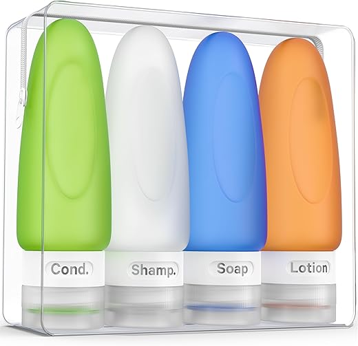 Dot&Dot Leak Proof Travel Shampoo Bottles - 3oz