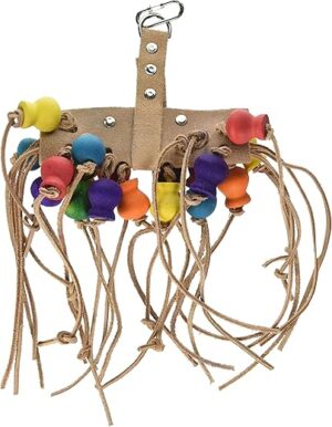 Penn-Plax Leather Kabob Bird Toy For Birds