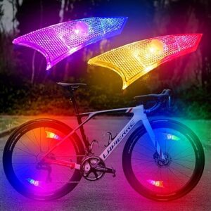 LOODIKA LED Bike Wheel Lights, 4 Pack