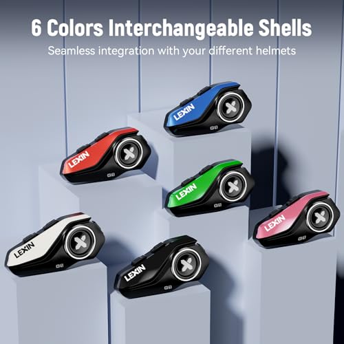 LEXIN Motorcycle Bluetooth Headset With Mics - Image 2