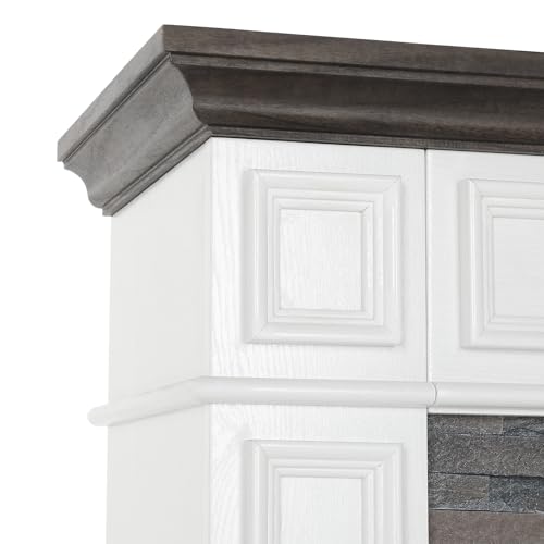 LGHM 44" LED Electric Fireplace With Mantel - Image 5