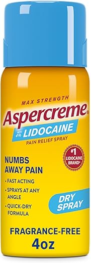Aspercreme Lidocaine Dry Spray Pain Relief, 4%