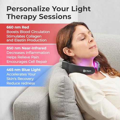 LifePro Red Light Therapy for Neck - Compact & Rechargeable Device - Image 4