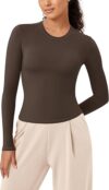 ODODOS Lightweight Women’s Slim Fit Long Sleeve Tee
