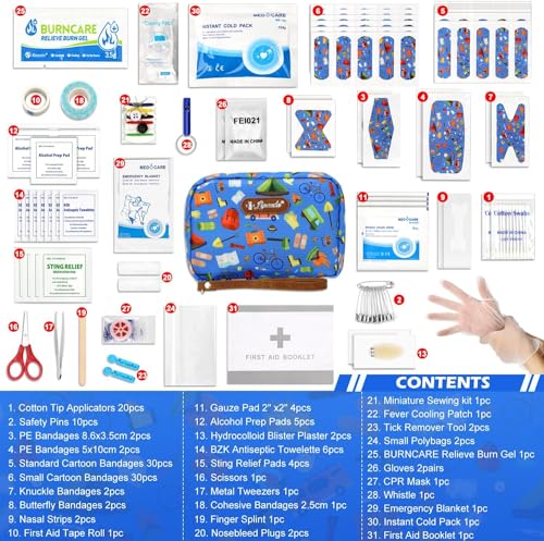 Lincada Portable Travel First Aid Kit, 143 Pieces - Image 2