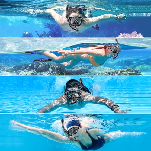 LITTLEJSY Adult Snorkel Set 180° Panoramic Mask - Image 5