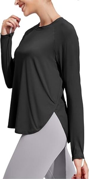 PINSPARK Long Sleeve UPF 50+ Workout Tops