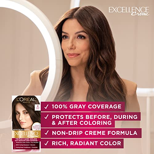 L'Oreal Paris Excellence Creme Permanent Hair Color, 5G Medium Golden Brown - Image 2