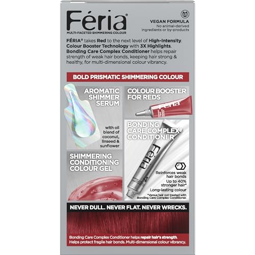 L'Oreal Paris Feria Shimmering Hair Color, R57 Cherry Crush - Image 3