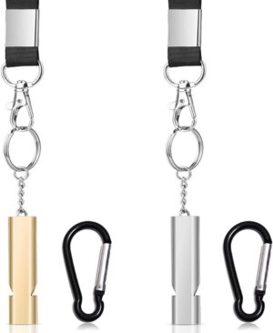 Yauende Loud Safety Survival Whistles With Carabiner