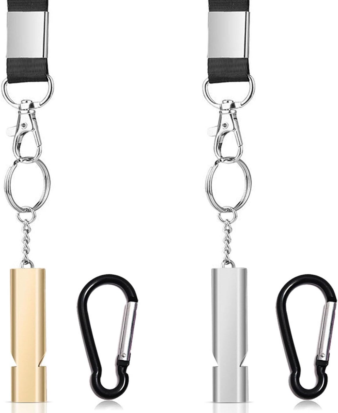 Yauende Loud Safety Survival Whistles With Carabiner