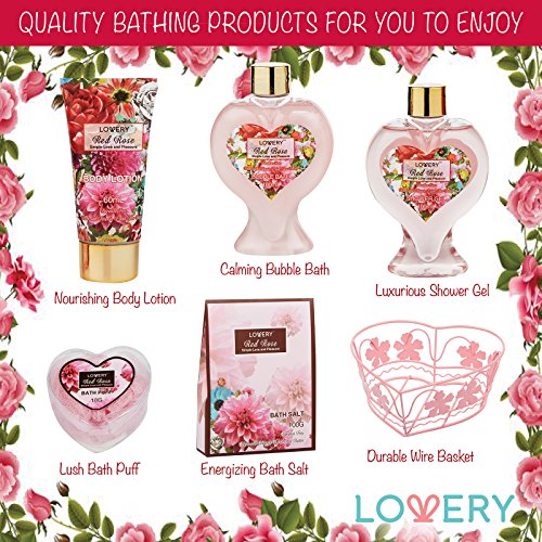LOVERY Christmas Gifts Home Spa Basket For Women - Image 3