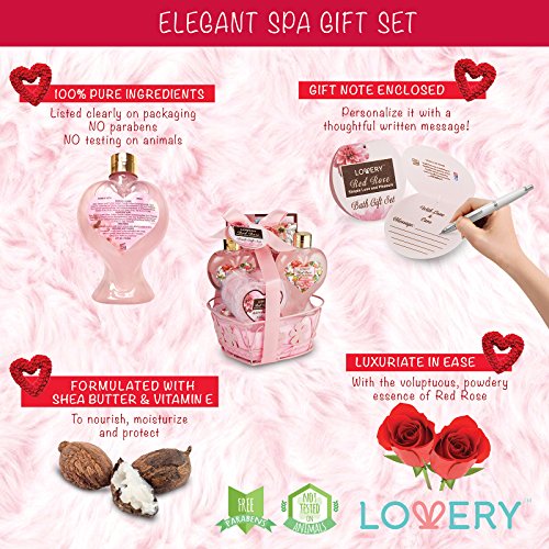 LOVERY Christmas Gifts Home Spa Basket For Women - Image 4