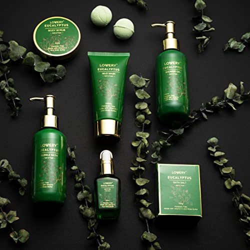 LOVERY Eucalyptus Spa Gift Basket, 16pc Set - Image 5