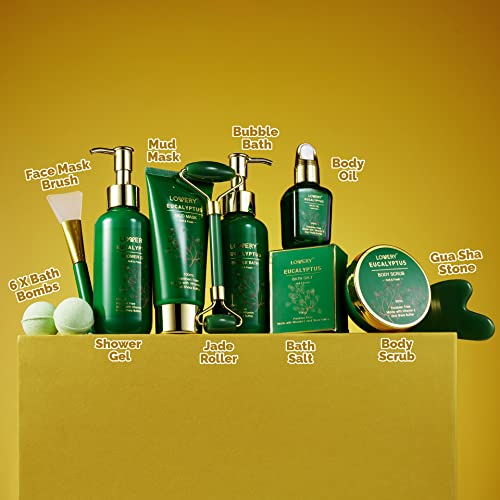 LOVERY Eucalyptus Spa Gift Basket, 16pc Set - Image 2