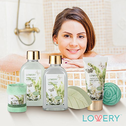 LOVERY Magnolia & Tuberose Spa Gift Basket - Image 3