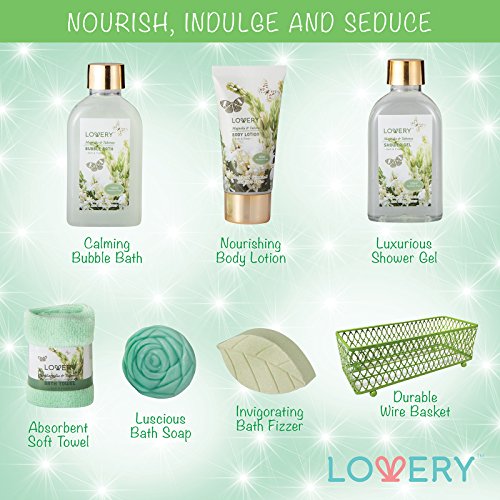 LOVERY Magnolia & Tuberose Spa Gift Basket - Image 4