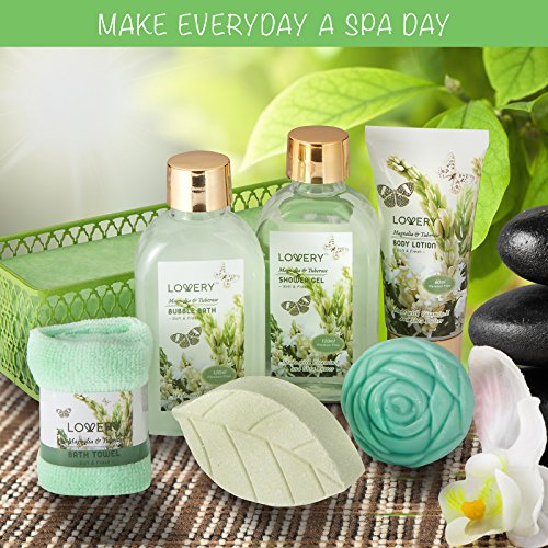 LOVERY Magnolia & Tuberose Spa Gift Basket - Image 2