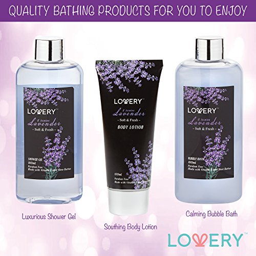 LOVERY Spa Gift Basket, Lavender & Jasmine Set - Image 3