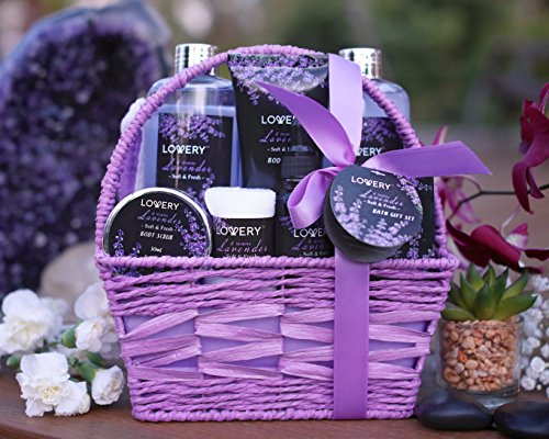 LOVERY Spa Gift Basket, Lavender & Jasmine Set - Image 5