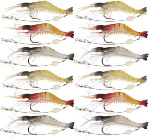 Goture Luminous Shrimp Bait Set With Hooks