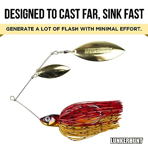 Lunkerhunt Impact Ignite Spinnerbaits With Willow Blades - Image 2