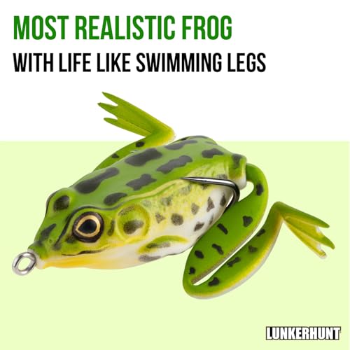 Lunkerhunt Realistic Topwater Frog Fishing Lure - Image 3