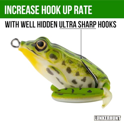 Lunkerhunt Realistic Topwater Frog Fishing Lure - Image 4