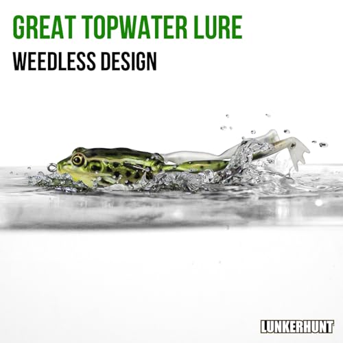 Lunkerhunt Realistic Topwater Frog Fishing Lure - Image 2