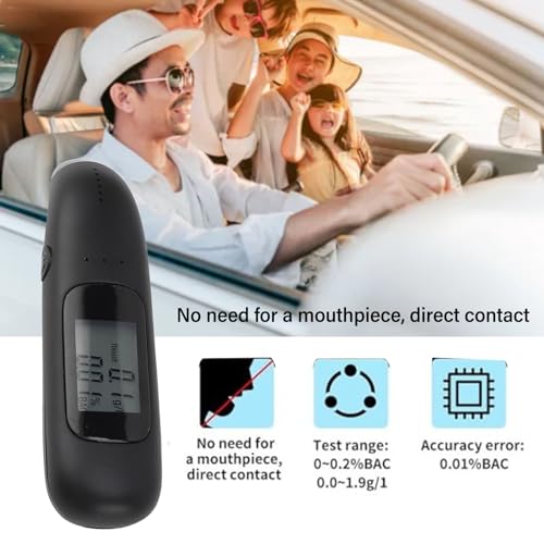 Luqeeg Portable Breathalyzer Tester With LCD Display - Image 3