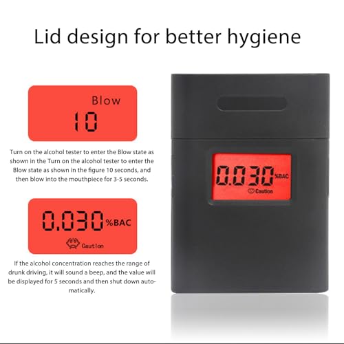 Luqeeg Portable Breathalyzer With LCD Display, High Accuracy - Image 5