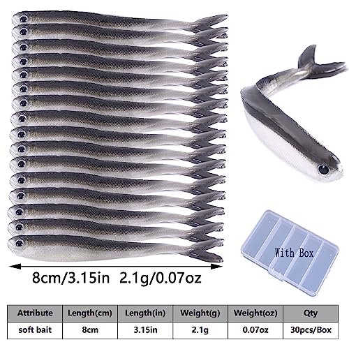 LURESMEOW Soft Plastic Swimbaits Fishing Lures Kit - Image 2