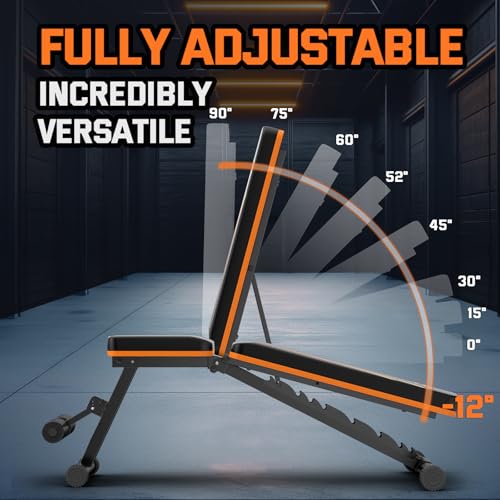 Lusper Adjustable Foldable 700LB Multi-Purpose Weight Bench - Image 4