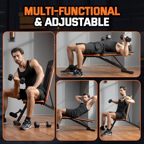 Lusper Adjustable Foldable 700LB Multi-Purpose Weight Bench - Image 5
