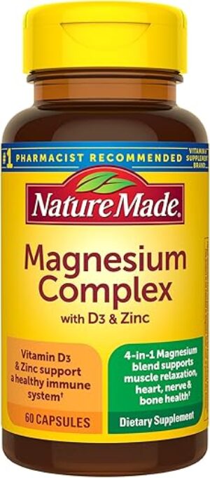 Nature Made Magnesium Complex With Vitamin D & Zinc Supplements