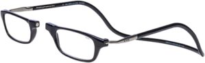 Clic Magnetic Reading Glasses, Black, 1.25 Magnification